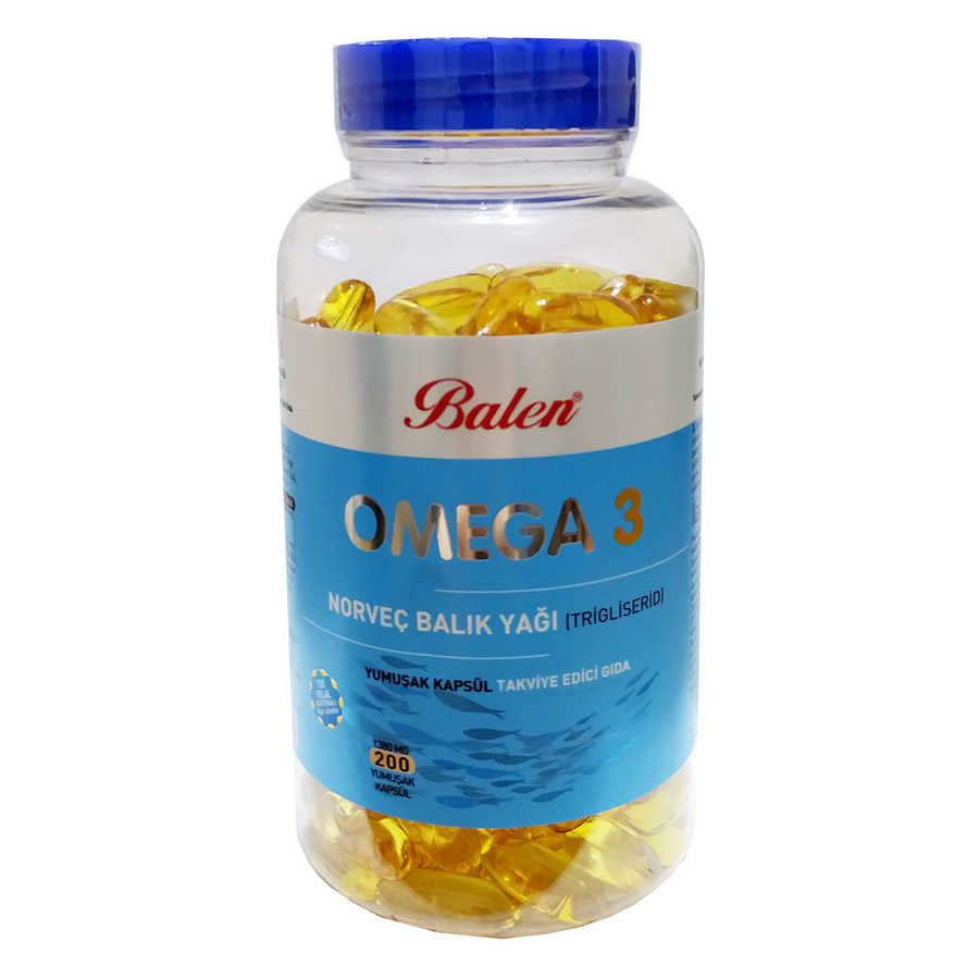 CLZ214 Omega 3 Norveç Balık Yağı İçeren 200 Kapsül (1380 MG - Trigliserid Form)