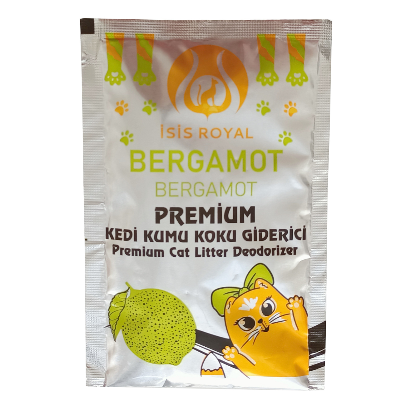 CLZ205  Kedi Kumu Koku Giderici 25 gr Bergamot Kokulu