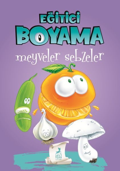 Eğitici Öğretici Boyama  - Meyveler Sebzeler  (4022)