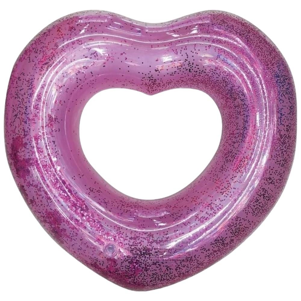 Kalp Desenli Simit 65 cm  - Pembe