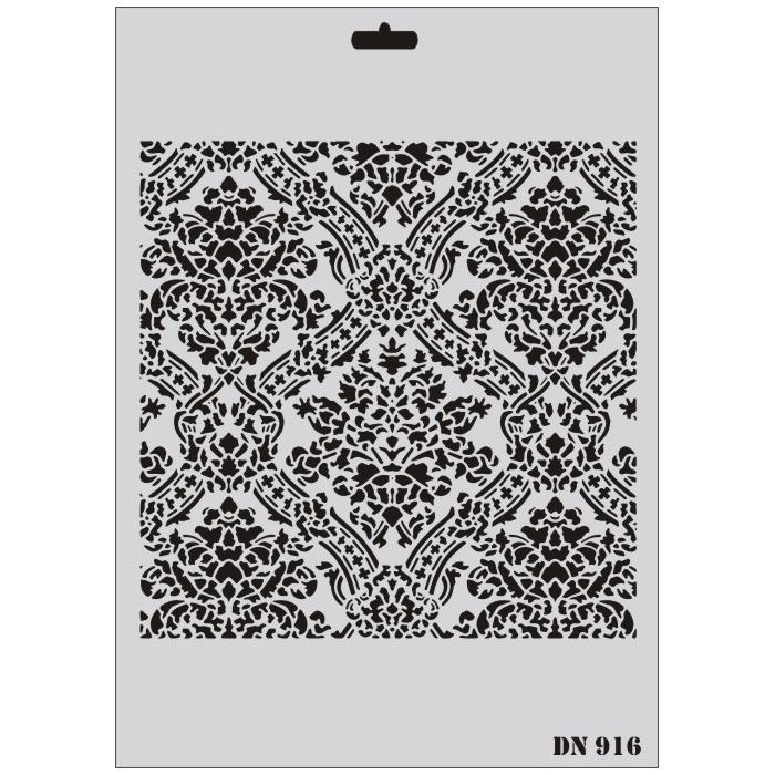 CLZ202 Rich Dantel Seri DN-916 Stencil 35x25 cm