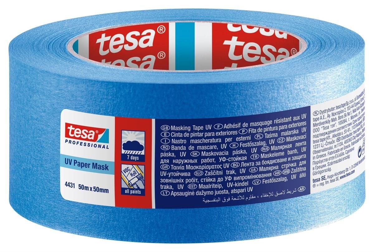 CLZ202 Tesa 4431 Dış Mekan Bandı Mavi 50 mm 50 Metre