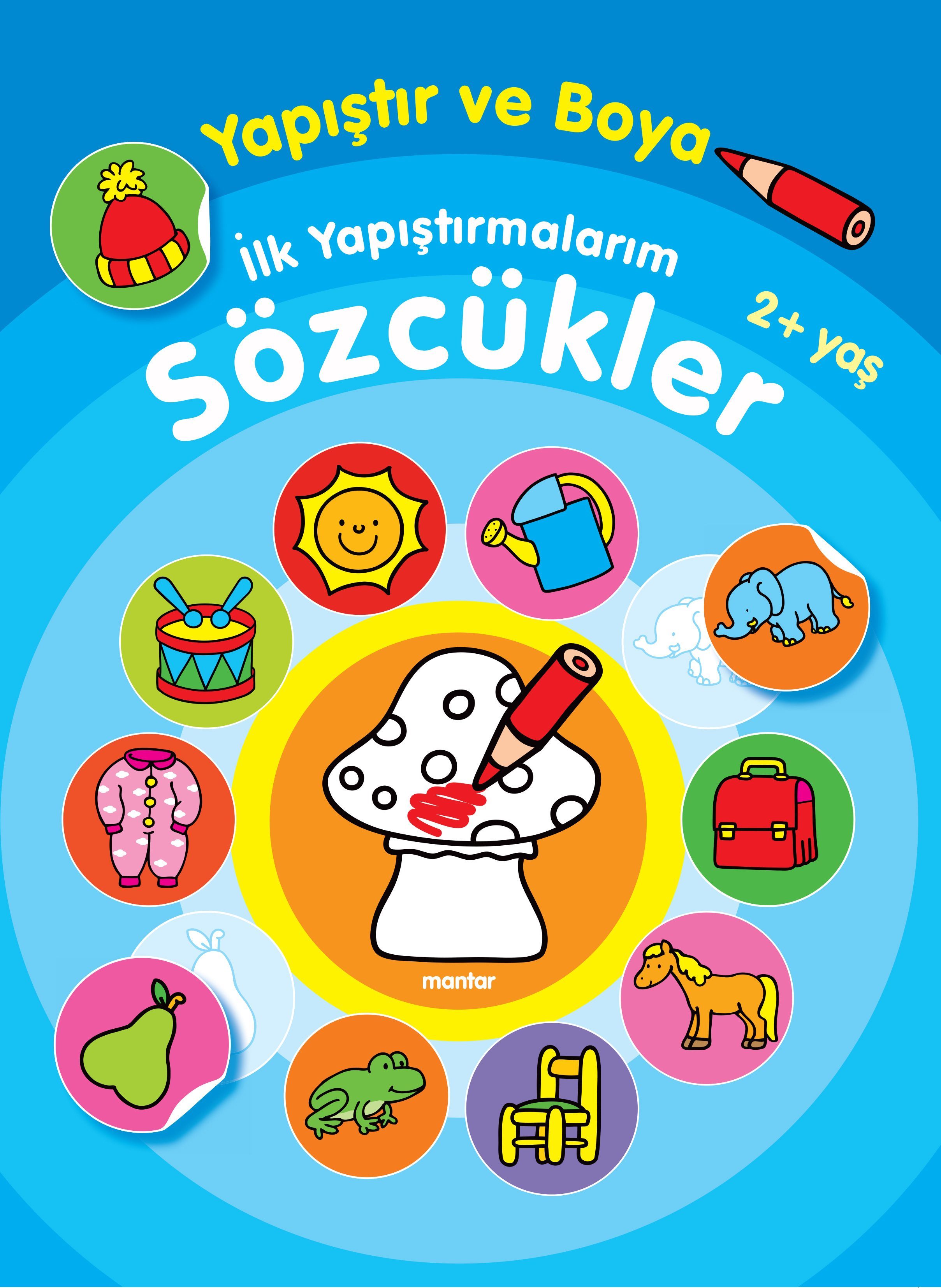 Yapıştır ve Boya İlk Yapıştırmalarım - Sözcükler  (4022)