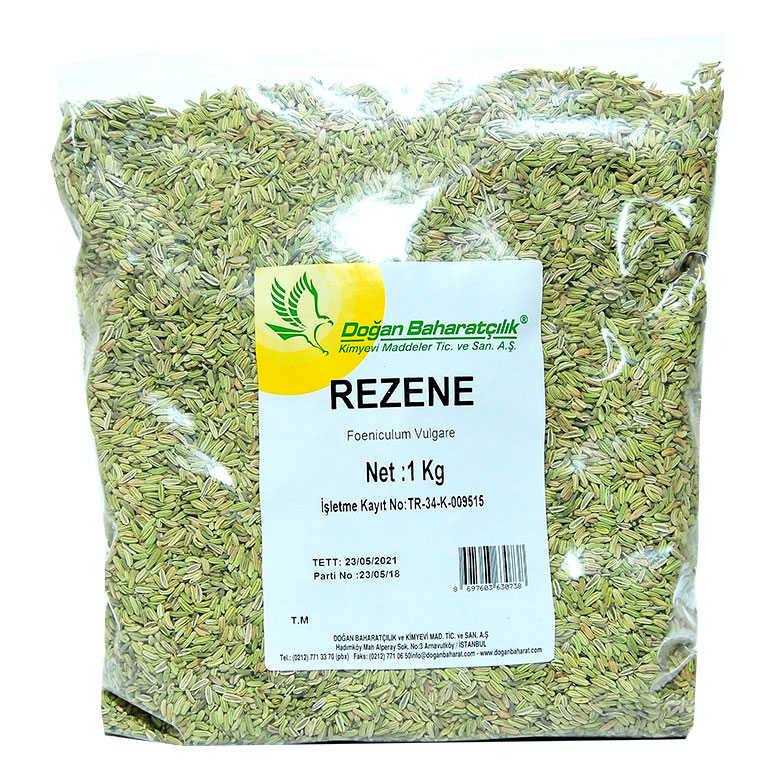 CLZ214 Rezene Doğal Tane Rezene Tohumu 1000 Gr Paket