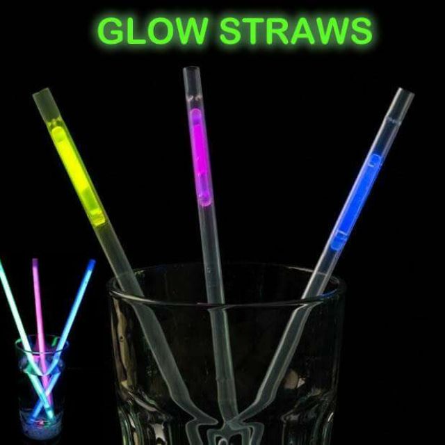 Karanlıkta Parlayan Glow  Fosforlu Pipet 3 Renk 3 Adet (CLZ)