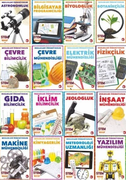 Meslekleri Öğreniyorum Set - 16 Kitap  (4022)