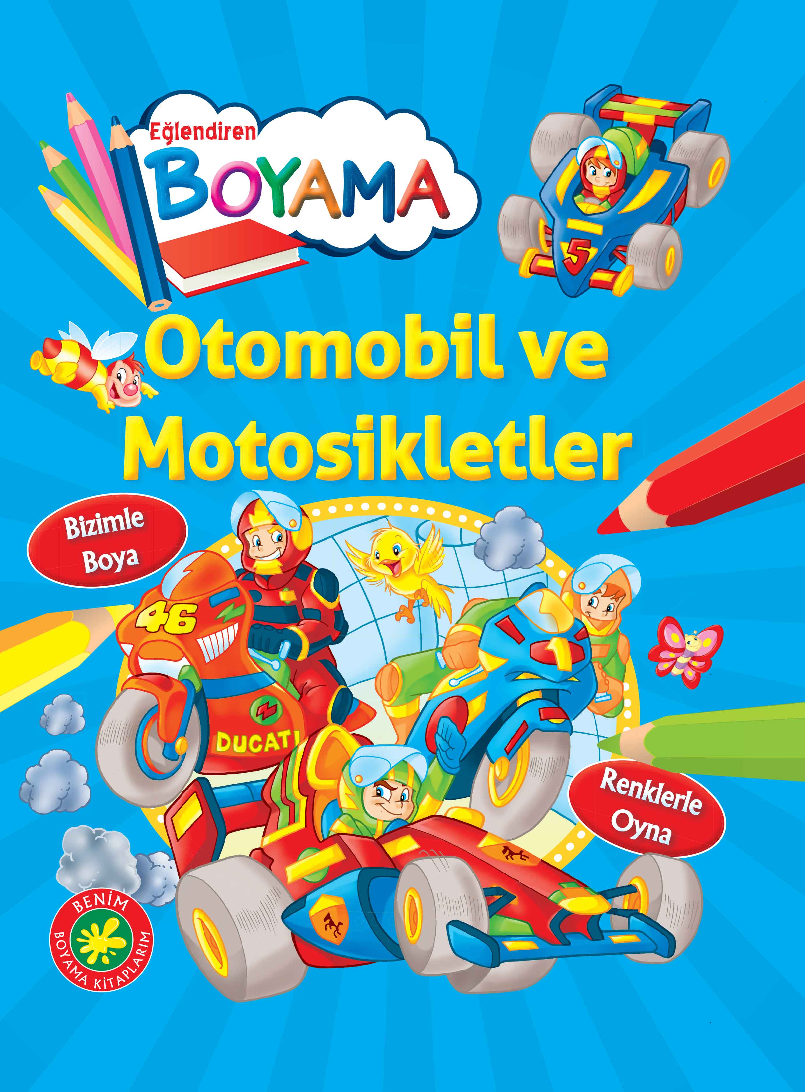 Eğlendiren Boyama - Otomobil ve Motosikletler  (4022)